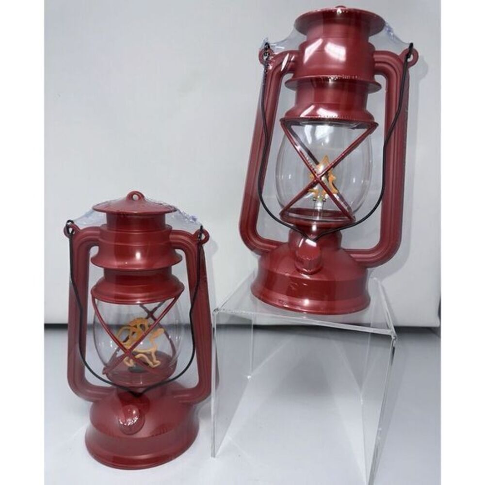 Christmas Vintage Lanterns Set Of Two‎
